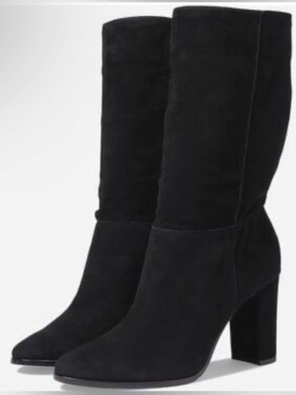 NWOT Lauren Ralph Lauren Artizan II Mid-Calf Black Suede Pull-On Boot - Size 9.5